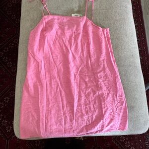 H&M Pink Chemise paper bag Dress